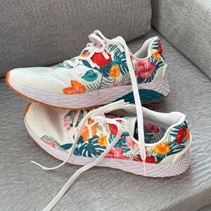 NOBULL White Floral Sneakers